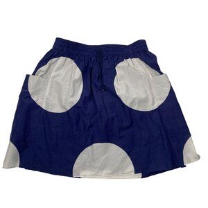 Marc By Marc Jacobs S Blue & White Polka Dot mini Skirt lined elastic pull on